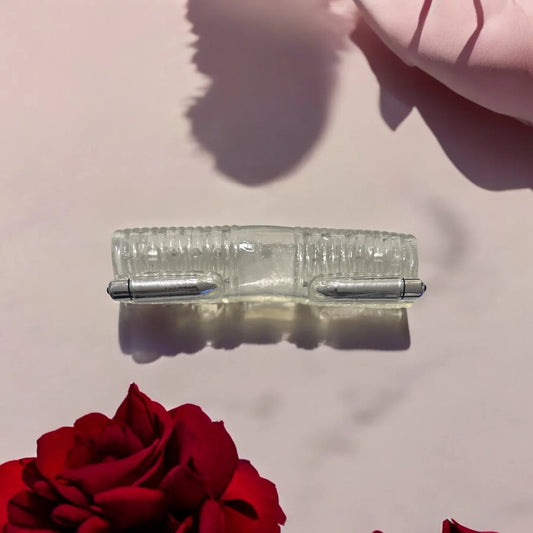 שרוול זוגי רוטט עם קוצים רכים – נטען USB לזוגות